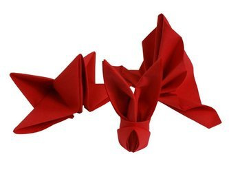 Serwetki Airlaid Czerwone 40x40 cm