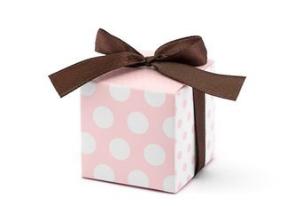 Pudełeczka w kropki, różowy (1 op. / 10 szt.)