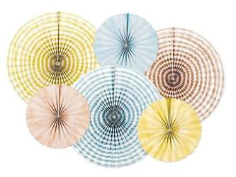 Rozety dekoracyjne Summer time, mix (1 op. / 6 szt.)