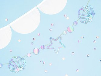 Girlanda Syrenka, opalizujący, 1,65m