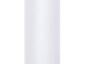 Tiul gładki, biały, 0,15 x 9m