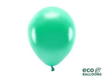 Balony Eco 26cm metalizowane, zielony (1 op. / 100 szt.)