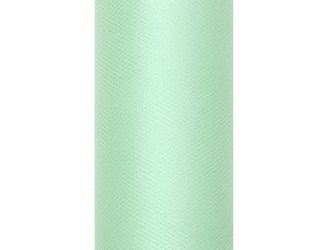 Tiul gładki, mięta, 0,15 x 9m (1 szt. / 9 mb.)