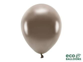 Balony Eco 30cm metalizowane, brązowy (1 op. / 100 szt.)