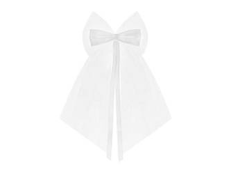 Kokardy z kokardką, biały, 18cm (1 op. / 2 szt.)