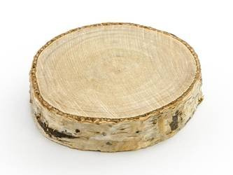 Drewniane wizytówki na stół, śr. 4,5-6,5cm (1 op. / 6 szt.)