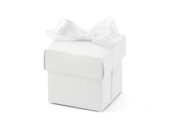 Pudełeczka z kokardką, biały (1 op. / 10 szt.)