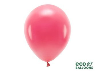 Balony Eco 30cm pastelowe, jasny czerwony (1 op. / 100 szt.)