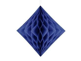 Diament bibułowy, granatowy, 20cm