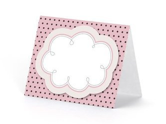 Wizytówki na stół Sweets, mix, 8,4 x 6,8cm (1 op. / 6 szt.)