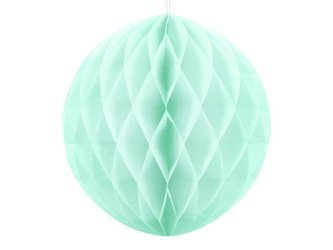 Kula bibułowa, jasna mięta, 20cm