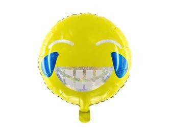Balon foliowy Emotikon - Uśmiech, 45cm