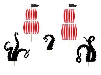 Toppery Piraci, mix, 13,5-21cm (1 op. / 5 szt.)