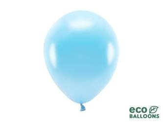 Balony Eco 26cm metalizowane, jasny niebieski (1 op. / 100 szt.)