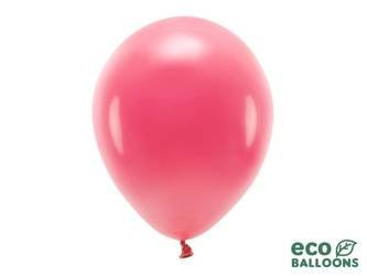 Balony Eco 30cm pastelowe, jasny czerwony (1 op. / 10 szt.)