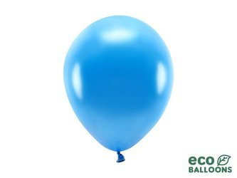Balony Eco 26cm metalizowane, niebieski (1 op. / 100 szt.)