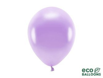 Balony Eco 26cm metalizowane, lawenda (1 op. / 10 szt.)