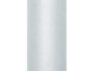Tiul gładki, szary, 0,8 x 9m