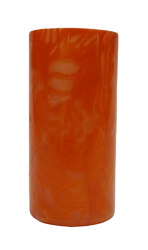 Świeca pieńkowa ozdobna mozaika pomarańczowa