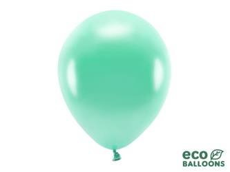 Balony Eco 30cm metalizowane, ciemna mięta (1 op. / 100 szt.)