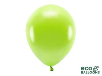Balony Eco 30cm metalizowane, zielone jabłuszko (1 op. / 100 szt.)