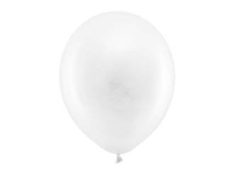 Balony Rainbow 30cm pastelowe, biały (1 op. / 100 szt.)