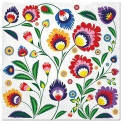 Serwetki Lunch "Tradycyjne wzornictwo regionalne" 33x33cm