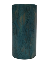 Świeca pieńkowa ozdobna mozaika niebieska