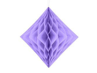 Diament bibułowy, liliowy, 30cm