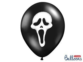 Balony 30cm, Krzyk, Pastel Black (1 op. / 6 szt.)