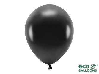 Balony Eco 30cm metalizowane, czarny (1 op. / 100 szt.)