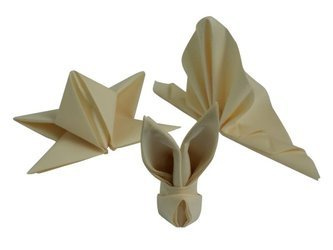 Serwetki Airlaid Kremowe 40x40 cm