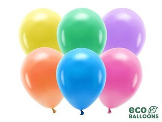 Balony Eco 26cm pastelowe, mix (1 op. / 10 szt.)