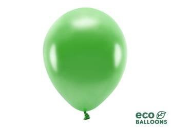 Balony Eco 30cm metalizowane, zielona trawa (1 op. / 10 szt.)