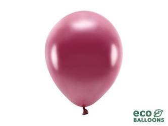 Balony Eco 26cm metalizowane, bordo (1 op. / 10 szt.)