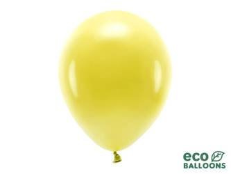 Balony Eco 30cm pastelowe, ciemny żółty (1 op. / 10 szt.)