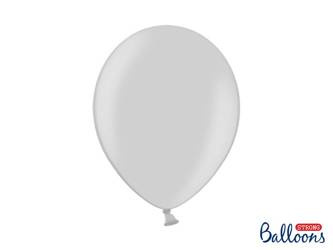 Balony Strong 30cm, Metallic Silver Snow (1 op. / 10 szt.)