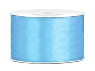Tasiemka satynowa, błękit, 38mm/25m