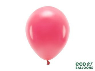 Balony Eco 26cm pastelowe, jasny czerwony (1 op. / 100 szt.)