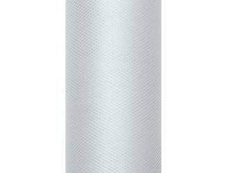 Tiul gładki, szary, 0,08 x 20m