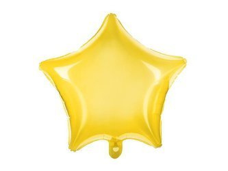 Balon foliowy Gwiazdka, 48cm, żółty