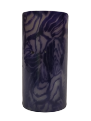 Świeca pieńkowa ozdobna mozaika fioletowa