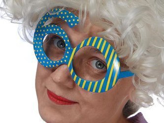 Okulary 60, niebieski