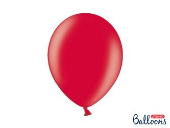 Balony Strong 30cm, Metallic Poppy Red (1 op. / 100 szt.)