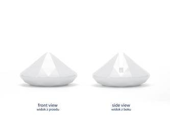 Stojak na wizytówki, biały, 40 mm (1 op. / 10 szt.)