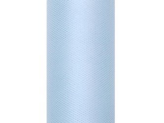 Tiul gładki, błękit, 0,15 x 9m (1 szt. / 9 mb.)