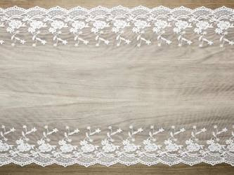 Koronka, złamana biel, 0,45 x 9m (1 szt. / 9 mb.)