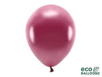 Balony Eco 30cm metalizowane, bordo (1 op. / 10 szt.)