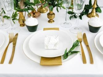 Pudełeczka Liście, biały, 6x3,5x5,5cm (1 op. / 10 szt.)