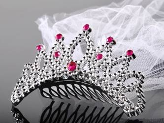 Tiara z welonem, srebrny